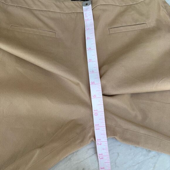 TALBOTS CHATHAM BOOTCUT ANKLE PANTS cotton stretch tan size 8 - Picture 9 of 10